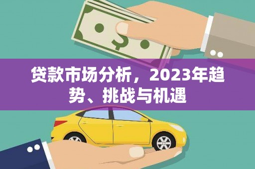 湘东贷款市场分析，2023年趋势、挑战与机遇