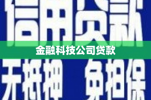 湘东金融科技公司贷款