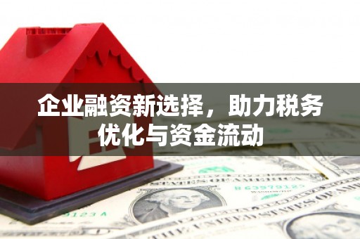 湘东企业融资新选择，助力税务优化与资金流动