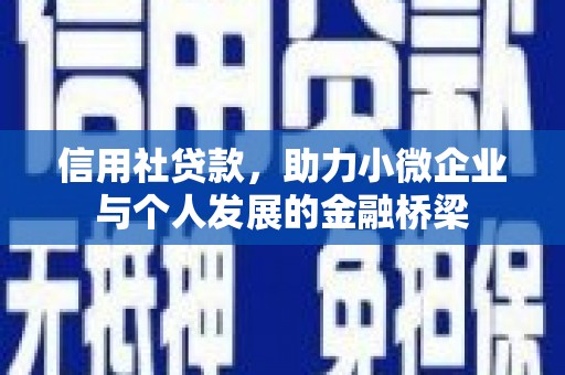 湘东信用社贷款，助力小微企业与个人发展的金融桥梁