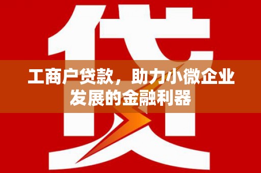 湘东工商户贷款，助力小微企业发展的金融利器