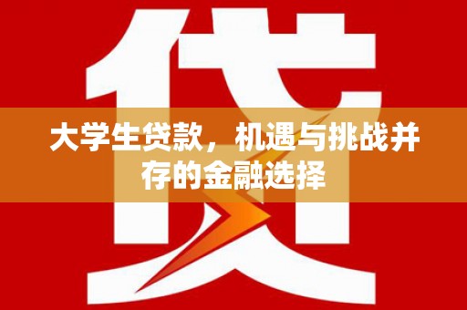湘东大学生贷款，机遇与挑战并存的金融选择