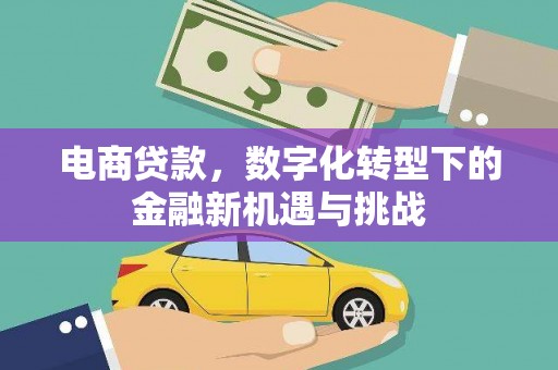 湘东电商贷款，数字化转型下的金融新机遇与挑战