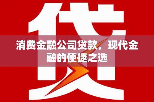 湘东消费金融公司贷款，现代金融的便捷之选