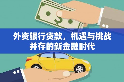 湘东外资银行贷款，机遇与挑战并存的新金融时代