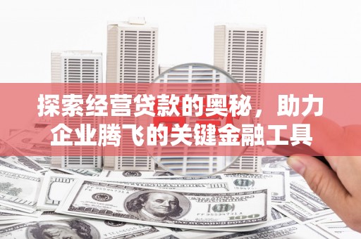 湘东探索经营贷款的奥秘，助力企业腾飞的关键金融工具