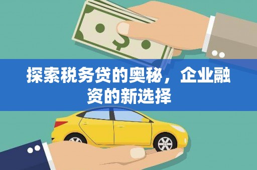 湘东探索税务贷的奥秘，企业融资的新选择