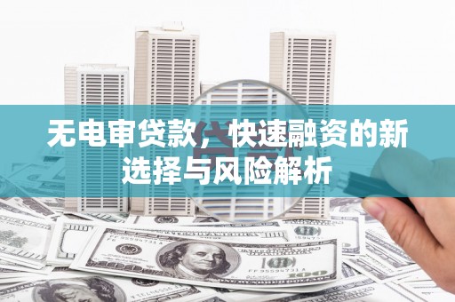 湘东无电审贷款，快速融资的新选择与风险解析
