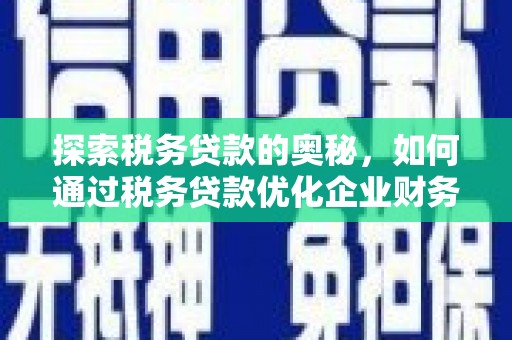 湘东探索税务贷款的奥秘，如何通过税务贷款优化企业财务