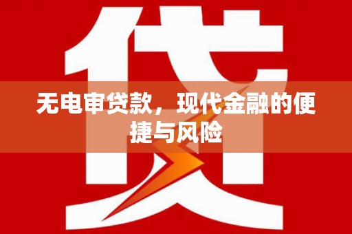 湘东无电审贷款，现代金融的便捷与风险
