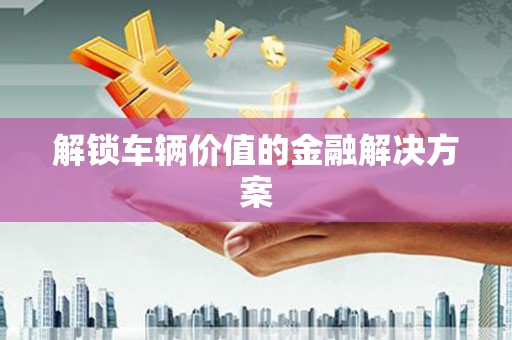 湘东解锁车辆价值的金融解决方案