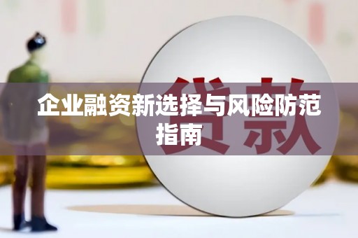 湘东企业融资新选择与风险防范指南