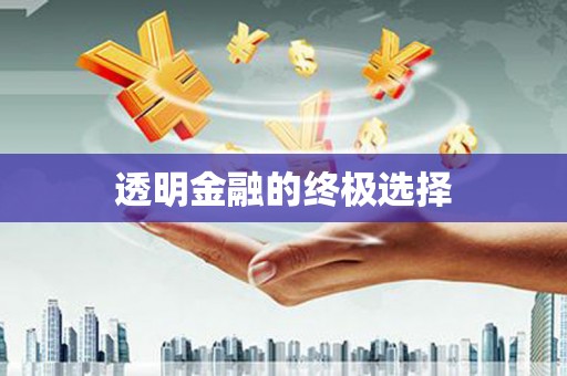 湘东透明金融的终极选择