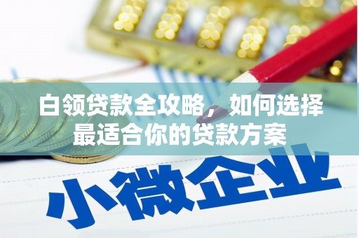 湘东白领贷款全攻略，如何选择最适合你的贷款方案